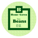 Green Beans Wide Mouth Ball Jar Topper Insert